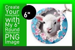 Cute Animal Round Sublimation Art Product Image 1