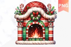 Christmas Fireplace Clipart Bundle - Christmas Sublimation Product Image 19