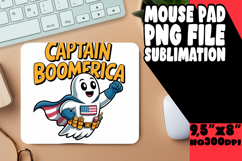 BLISSFUL MOUSE PAD INSPIRATIONAL DESIGN, Funny Ghost Product Image 1