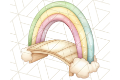 Fairy Tale Unicorn PNG Pastel Magic Clipart, Fantasy Rainbow Product Image 3