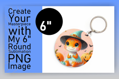 Gorgeous Circle Design for Sublimation , Halloween Dino Product Image 1