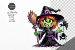 Halloween clipart, Witch clipart, Autumn clipart Product Image 1