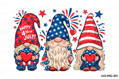 Gnomes Svg | 4th of July Svg | Svg Cut File Product Image 1