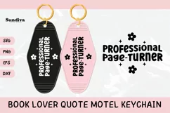 Book Lover Motel Keychain SVG Vol. 2 | Page-Turner Product Image 1