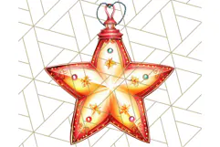 Santa Sleigh Ride Clipart PNG, Flying Reindeer Christmas Art Product Image 3