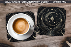 Halloween Coaster Sublimation, Halloween Coaster PNG Design Product Image 1