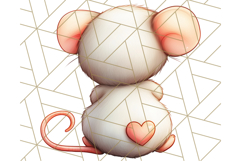 Cute Back View Sitting Animal Clipart PNG From Behind Product Image 3