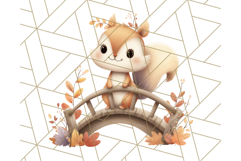 Woodland Forest Scene PNG Clipart, Fall Nature Elements Product Image 3