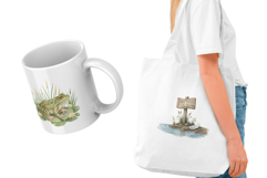 Summer Frog Pond Clipart Product Image 3