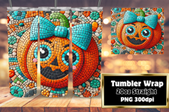 ARTISTIC 20oz Tumbler Wrap for Custom Gifts , Cute Pumpkin Product Image 1
