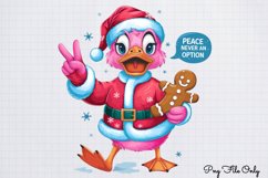 Funny Christmas Duck Sublimation Clipart PNG Product Image 1