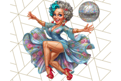 Wild Grandma Clipart PNGs, Funny Quirky Old Ladies Product Image 3
