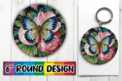 Enchanted Car Coaster Circle PNG, Butterfly Product Image 1