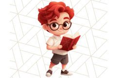 Boy Teacher Clipart PNG, Cute Male Teacher Illustration Product Image 3