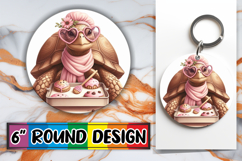 Enchanted Keychain Sublimation, Turtle Product Image 1