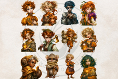 Guilded Harvest Clipart | Fantasy Autumn PNG Set Product Image 10