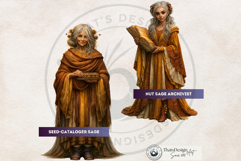 Guilded Harvest Clipart | Fantasy Autumn PNG Set Product Image 13