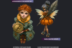 Guilded Harvest Clipart | Fantasy Autumn PNG Set Product Image 3