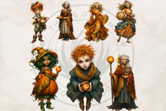 Guilded Harvest Clipart | Fantasy Autumn PNG Set Product Image 5