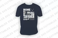 Hockey SVG | Hockey Subway Art | Shirt Design Product Image 2