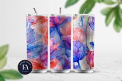 Abstract Tulips Dreamy Paper| Tulips alcohol ink pattern Product Image 2