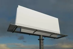 Billboard Sign Mockup Side View Product Image 2