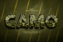 Editable text effect, Camo text Product Image 1
