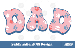 American Dad 4th of July USA Cat Dog Paw DTF Sublimation Product Image 1