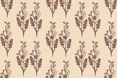 Botanical floral seamless pattern with wildflowers bouquet Product Image 1