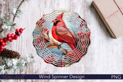 Red Cardinal Wind Spinner | Christmas Design Product Image 1