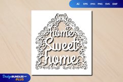 Home Sweet Home Papercut SVG Product Image 1