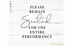 Please Remain Seated Svg, Bathroom sign svg, Funny Bathroom Product Image 2