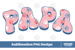 American Papa 4th of July USA Cat Dog Paw DTF Sublimation Product Image 1
