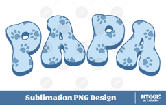 American Papa 4th of July USA Cat Dog Paw DTF Sublimation Product Image 1