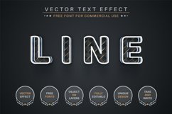 Stylish Line - Editable Text Effect, Font Style Product Image 1