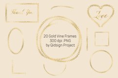 Doodle Wreath Frames Clipart and banner PNG Product Image 2