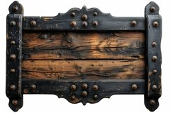 Vintage Wooden Nameplate Signboard Product Image 1