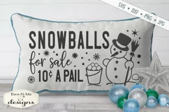 Snowballs For Sale - Winter - Christmas SVG DXF Product Image 1