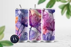 Abstract Tulips Dreamy Paper| Tulips alcohol ink pattern Product Image 2