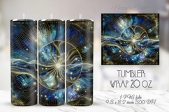 Cosmic night sky tumbler 20oz wrap sublimation design png Product Image 1