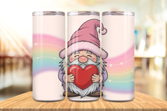 Valentine’s Day Cute Gnomes Tumbler Wrap PNG Big Bundle Product Image 3