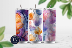 Abstract Tulips Dreamy Paper| Tulips alcohol ink pattern Product Image 2