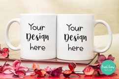 White Couple Coffee Mug Mock-Up Product Image 1