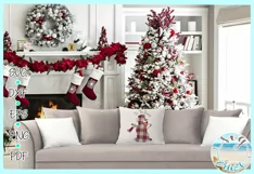 Tis The Season Snowman Buffalo Plaid Christmas Svg Cut Files Product Image 2