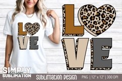 Love | Leopard | Valentine Sublimation Png Product Image 1
