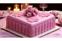 cake pink square Product Image 1