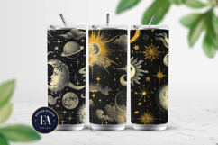 Celestial Moon Digital Papers| Vintage night Paper Product Image 2
