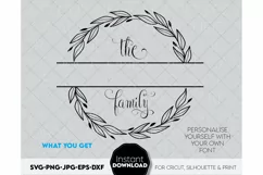 Monogram SVG, Family name SVG, Family svg, Last name svg Product Image 2