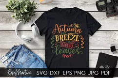 Autumn Breeze Beautiful Leaves SVG PNG Fall SVG Autumn Product Image 5