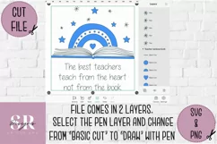 Thank you teacher card | Paper cutting | teacher card SVG Product Image 3
